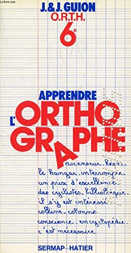 apprendre l'orthographe