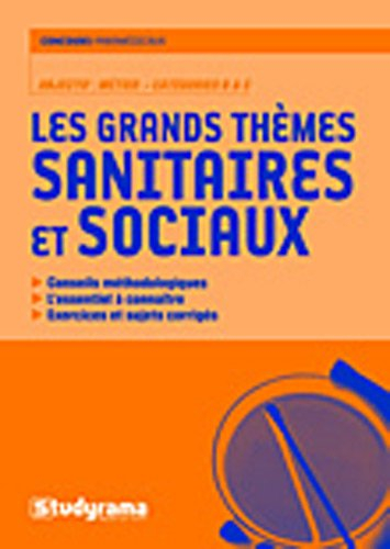 Grands thèmes sanitaires et sociaux : épreuves catégories B & C
