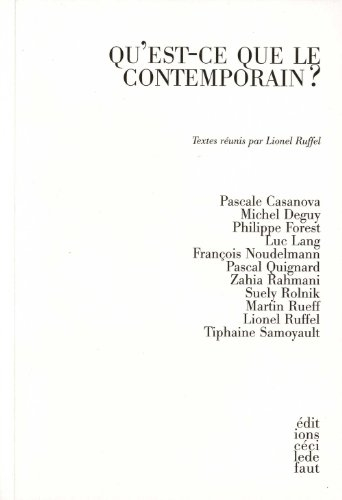 Qu'est-ce que le contemporain ?
