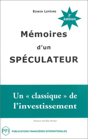 mémoires d un spéculateur, deuxième édition, nouvelle couverture