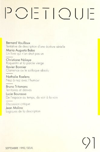 poétique, numéro 91