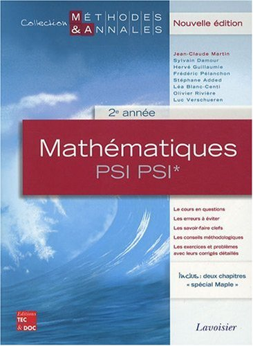Mathématiques PSI PSI*, 2e année