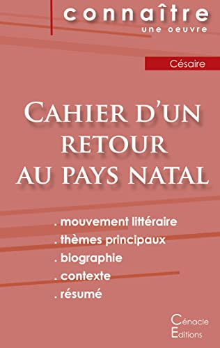 Fiche de lecture Cahier d'un retour au pays natal de Césaire (Analyse littéraire de référence et rés
