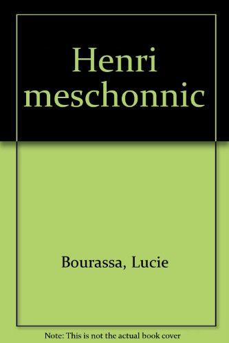 Henri Meschonnic : pour une poétique du rythme