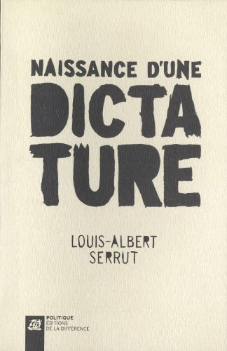 Naissance d'une dictature