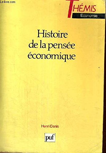 histoire de la pensée économique