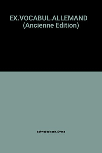 Vocabulaire allemand : exercices et corrigés