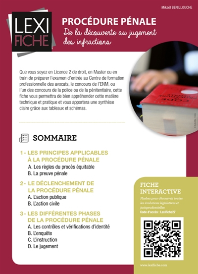 Procédure pénale : de la découverte au jugement des infractions