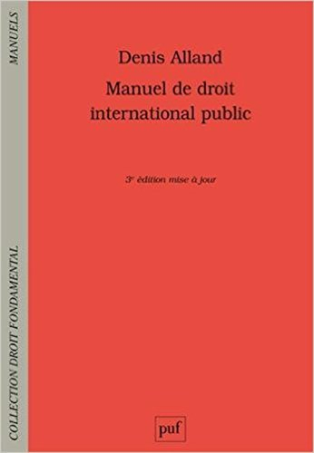 Manuel de droit international public