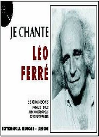 Partition : Je chante Ferre