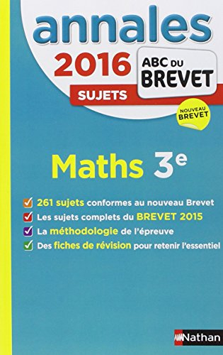annales abc du brevet 2016 maths 3e
