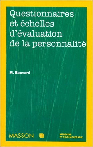questionnaires et échelles d'évaluation de la personnalité