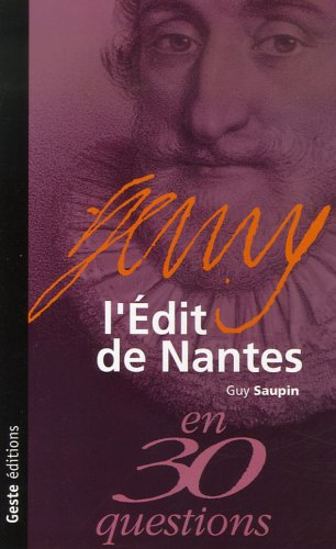 L'édit de Nantes