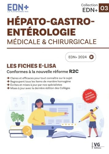 Hépato-gastro-entérologie médicale & chirurgicale : les fiches e-Lisa : conformes à la nouvelle réfo