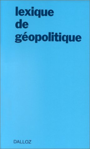 Lexique de géopolitique