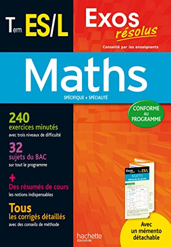Maths terminale ES, L : spécifique + spécialité