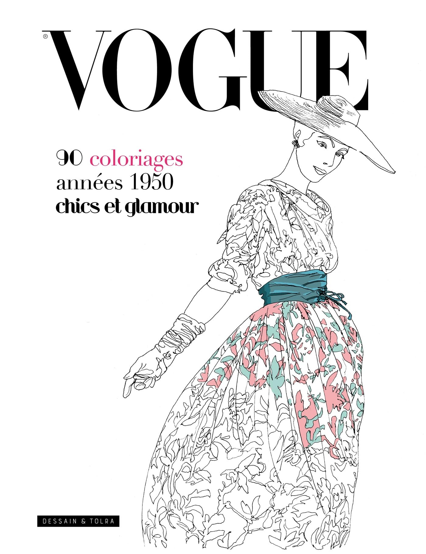Vogue : 90 coloriages années 1950 chics et glamour