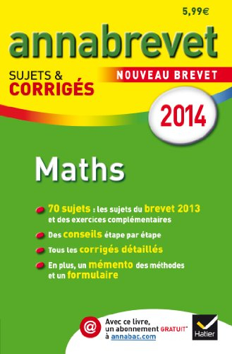 Maths : nouveau brevet 2014
