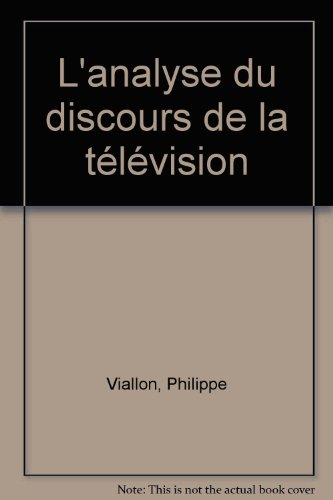 Analyse du discours de la télévision