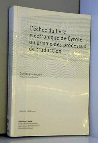 L'échec du livre électronique de Cytale au prisme des processus de traduction