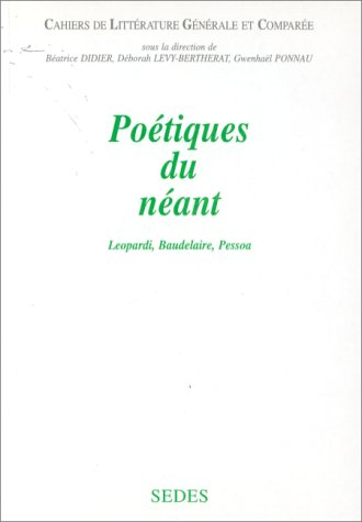 Poétiques du néant