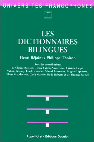 Les dictionnaires bilingues