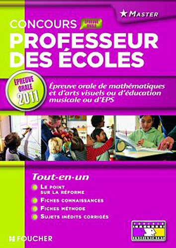 Concours 2011 professeur des écoles : présentation de la préparation d'une séquence d'enseignement e