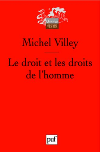 Le droit et les droits de l'homme