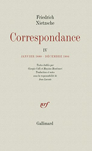 Correspondance. Vol. 4. Janvier 1880-décembre 1884