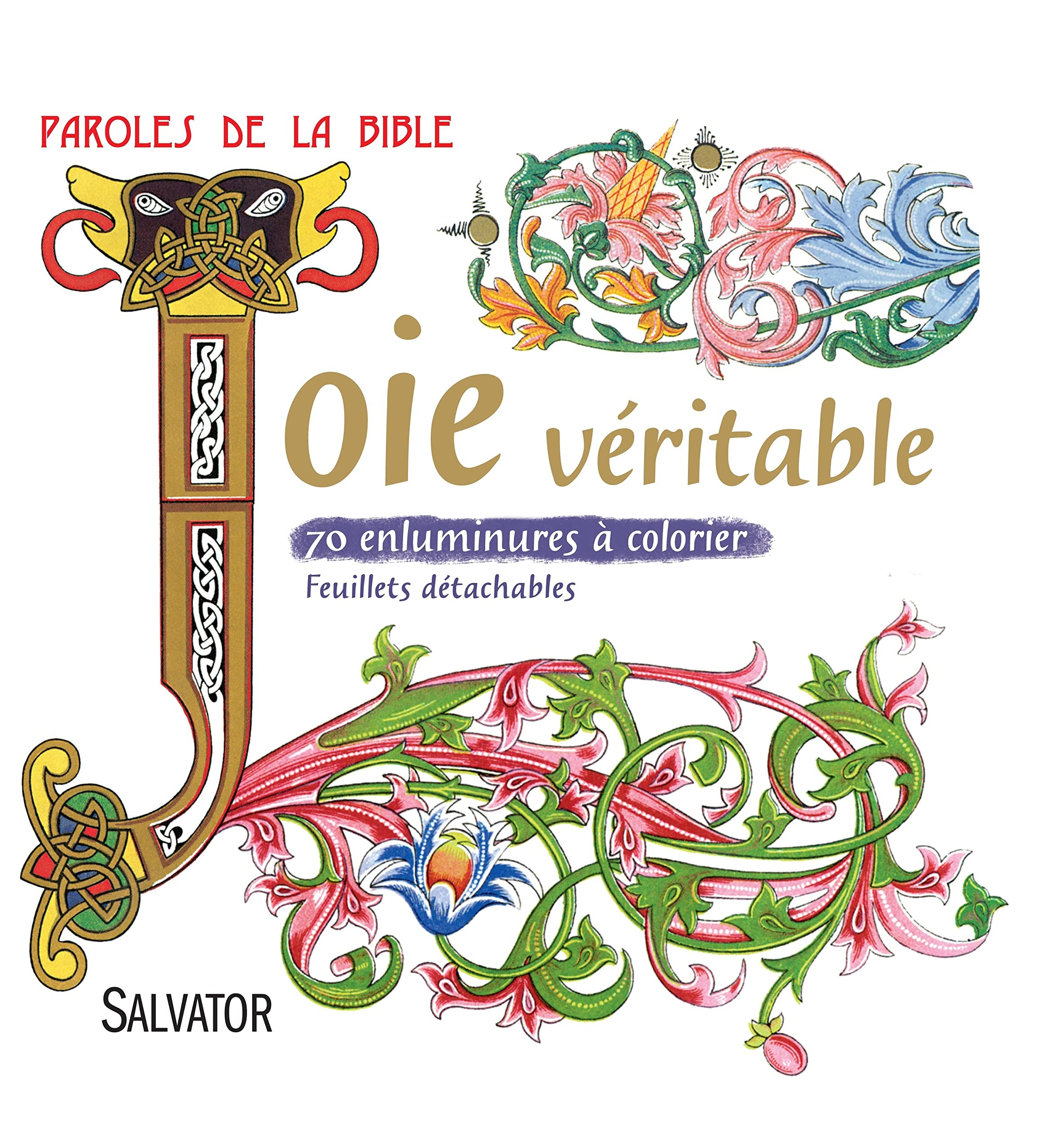Joie véritable : 70 enluminures à colorier : paroles de la Bible