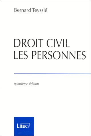 droit civil, les personnes, 4e édition (ancienne édition)
