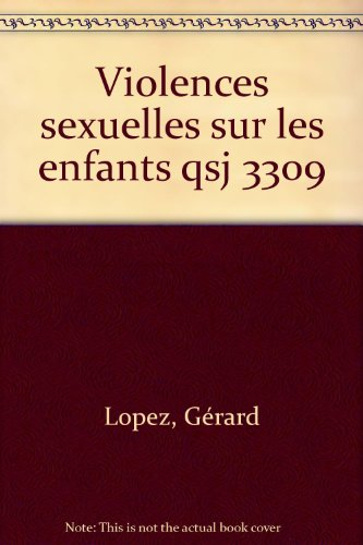 Les violences sexuelles sur les enfants