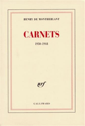 Carnets : 1930-1944
