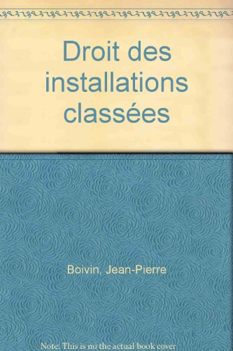 Droit des installations classées