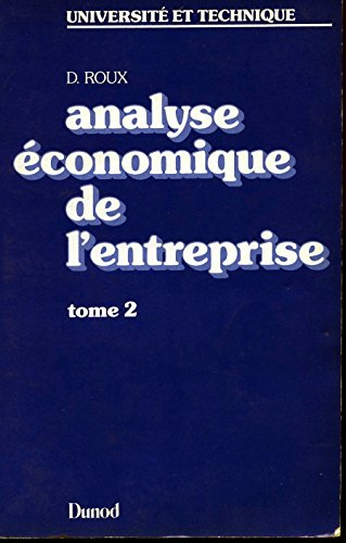 Analyse économique de l'entreprise
