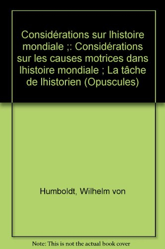 La Tâche de l'historien
