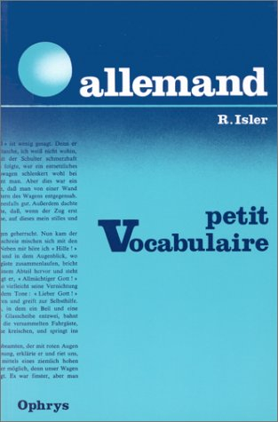 Petit vocabulaire allemand : Classes de 4e à 1re