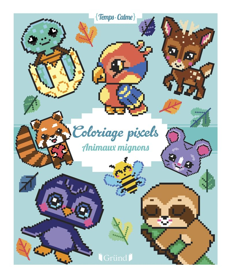 Coloriages pixels : animaux mignons