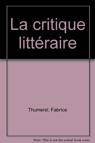 critique littéraire