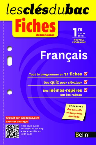 Français 1re, toutes séries : nouveau programme