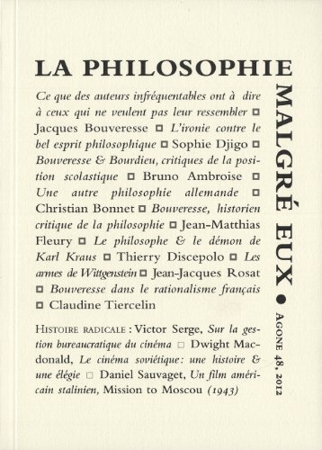 Agone, n° 48. La philosophie malgré eux