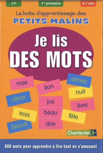 La boîte d'apprentissage des petits malins : je lis des mots : CP, 1re primaire, 6-7 ans