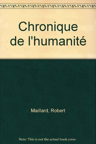 Chronique de l'humanité