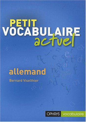 Petit vocabulaire actuel, allemand