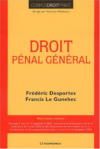 droit pénal général