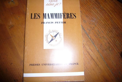 les mammifères (que sais-je)