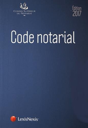 Code notarial : 2017