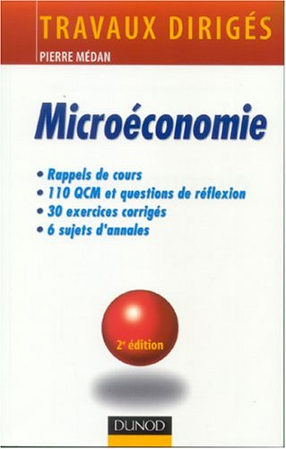 Microéconomie : Travaux dirigés