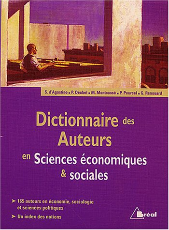 Dictionnaire des auteurs en sciences économiques et sociales