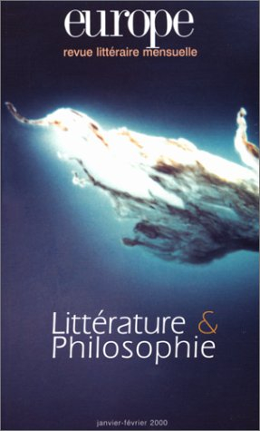 Europe, n° 849-850. Littérature-philosophie